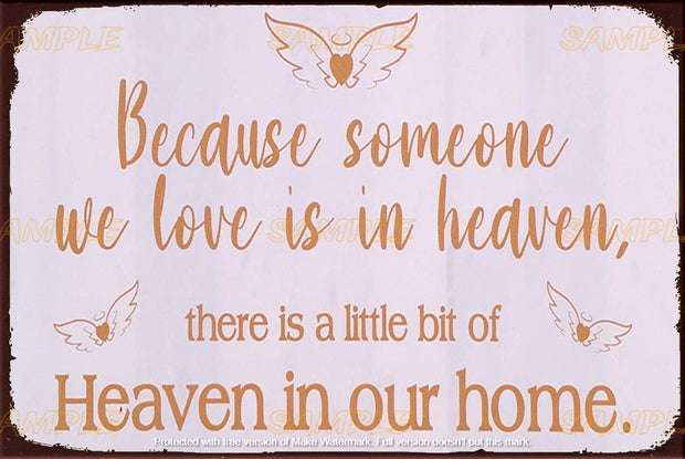 OUR HOME Retro/ Vintage Tin Metal Sign Man Cave, Wall Home Décor, Shed-Garage, and Bar