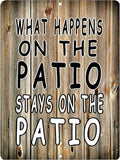 SARCASTIC PATIO SIGN Retro/Vintage Metal Plaque Sign Style Man Cave Garage Work Office
