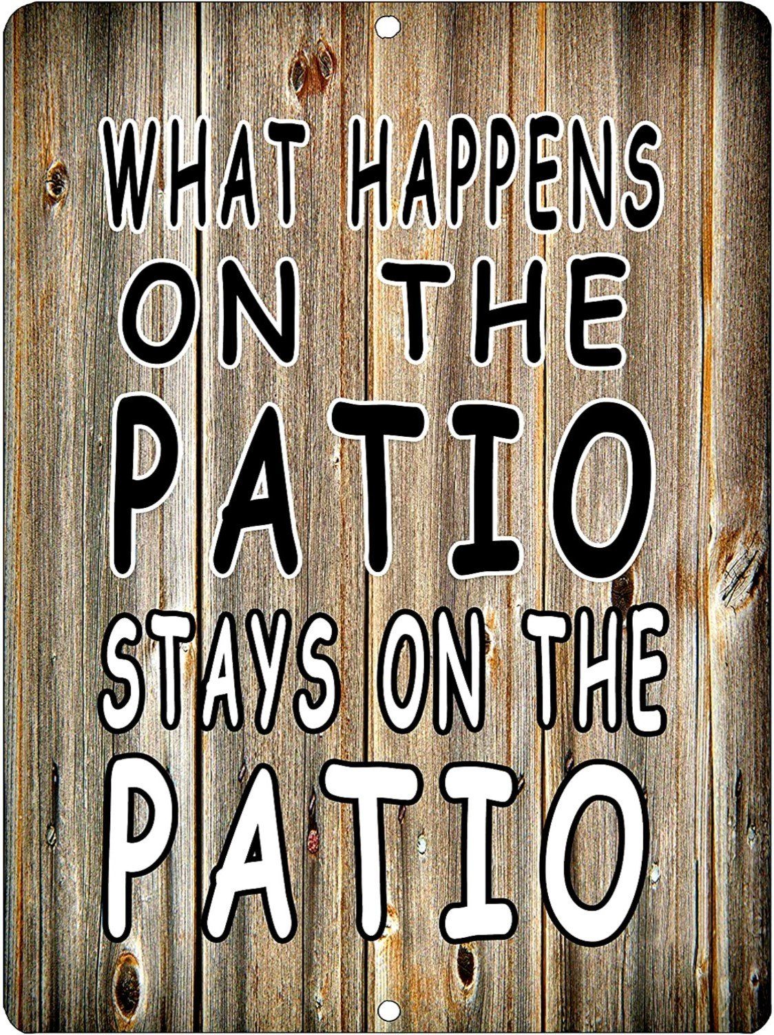 SARCASTIC PATIO SIGN Retro/Vintage Metal Plaque Sign Style Man Cave Garage Work Office