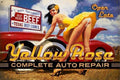 YELLOW ROSE COMPLETE AUTO REPAIR Metal Sign Decor Retro Wall Bar Home Pub Club - Tin Sign Factory Australia