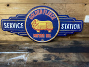 Holden SERVICE STATION 80cm x 36cm Metal Sign