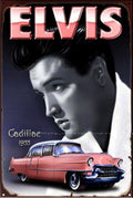 PRESLEY CADILLAC 1955 Vintage Retro Rustic Garage Man Cave Metal Sign