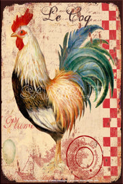 QUALITY ROOSTER Retro/ Vintage Tin Metal Sign Man Cave, Wall Home Décor, Shed-Garage, and Bar