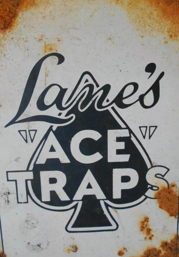 Lanes ace Trap sign Rustic Look Vintage Tin Metal Sign Man Cave, Shed-Garage & Bar Sign metal sign