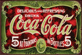 REFRESHING AT CENTS Rustic Look Vintage Shed-Garage and Bar Man Cave Tin Metal Sign