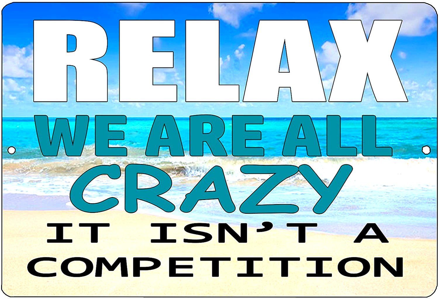 SARCASTIC RELAXING SIGN Retro/Vintage Metal Plaque Sign Style Man Cave Garage Work Office