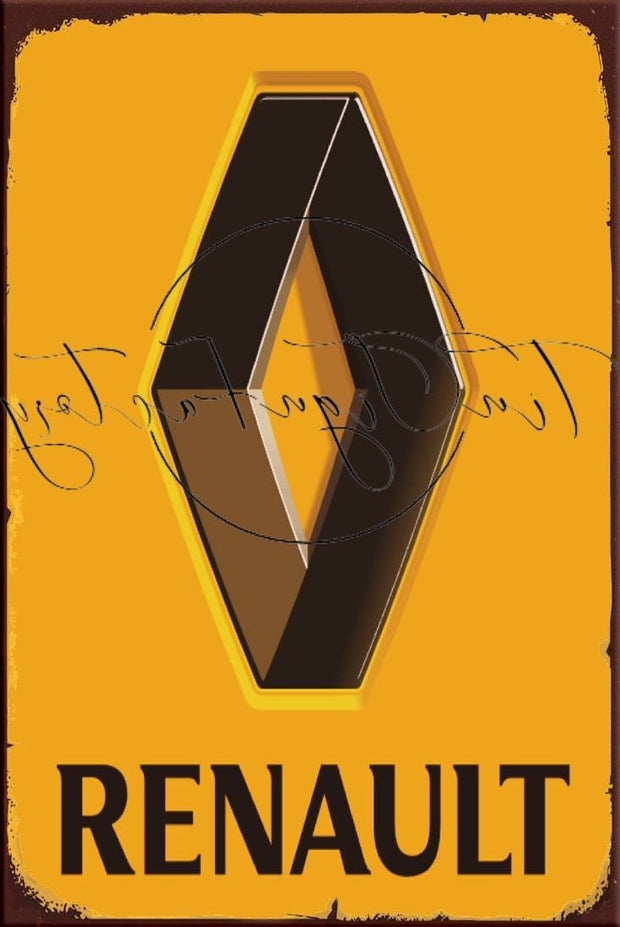 RENAULT LOGO Retro/ Vintage Tin Metal Sign Man Cave, Wall Home Décor, Shed-Garage, and Bar