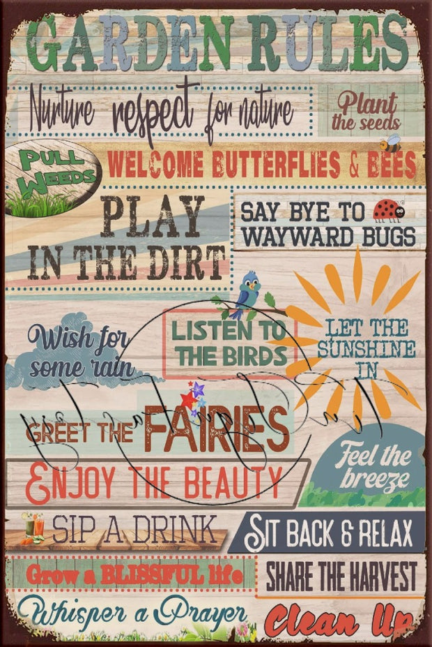 RESPECT FOR NATURE Retro/ Vintage Tin Metal Sign Man Cave, Wall Home Décor, Shed-Garage, and Bar