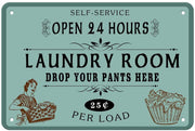 DROP YOUR PANTS HERE Funny Tin Metal Sign | Free Postage