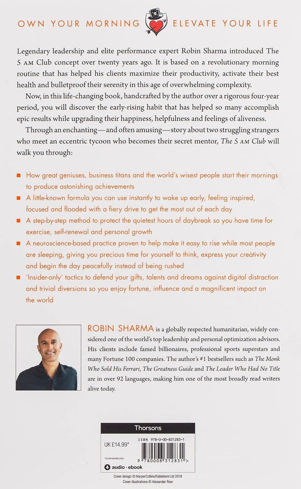 The 5AM Club by Robin Sharma - Unlock Your Potential and Dominate Your Mornings for Success