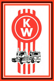 Kenworth Trucks logo tin metal sign man cave new garage