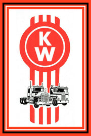 Kenworth Trucks logo tin metal sign man cave new garage