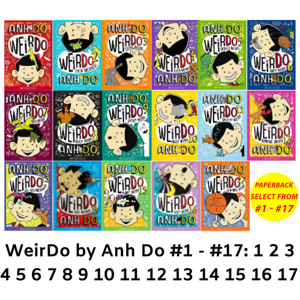"Get Lost in the Bizarre World of Weirdo by Anh Do: Complete Set of Books 1-17 - Brand New!"