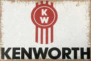 Kenworth Trucks logo tin metal sign man cave new garage