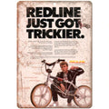Redline BMX Bikes tin metal sign MAN CAVE Free Postage - Tin Sign Factory Australia
