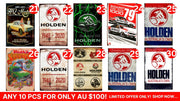 HOLDEN SIGN-BULK BUY Retro/Vintage Look Metal Sign Home Wall Man Cave Garage