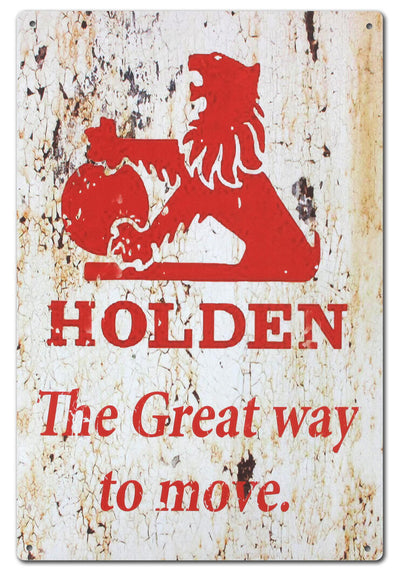 Holden The Great Way to Move - Tin Sign