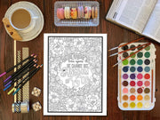 "Color the Gospel: Discover Divine Inspiration and Grace with Christian Coloring Books: Immerse Yourself in a Scripture Color Journey"
