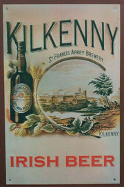 Kilkenny Irish Beer tin metal sign MAN CAVE brand new