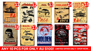 HOLDEN SIGN-BULK BUY Retro/Vintage Look Metal Sign Home Wall Man Cave Garage