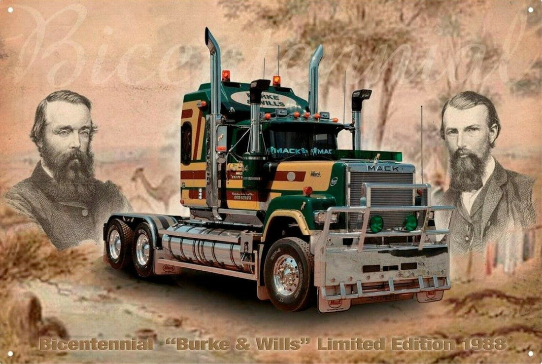 Mack Trucks Bicentennial Tin Metal Sign Man Cave New free postage - Tin Sign Factory Australia