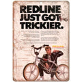 Redline BMX Bikes tin metal sign MAN CAVE Free Postage - Tin Sign Factory Australia