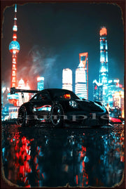 SHANGHAI NIGHTS Retro/ Vintage Wall Home Décor, Shed-Garage and Bar Tin Metal Sign