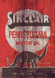 SINCLAIR PENNSYLVANIA MOTOR OIL Retro/Vintage RUSTIC Garage Home Garage Wall Décor Café Resto Bar Tin Metal Sign