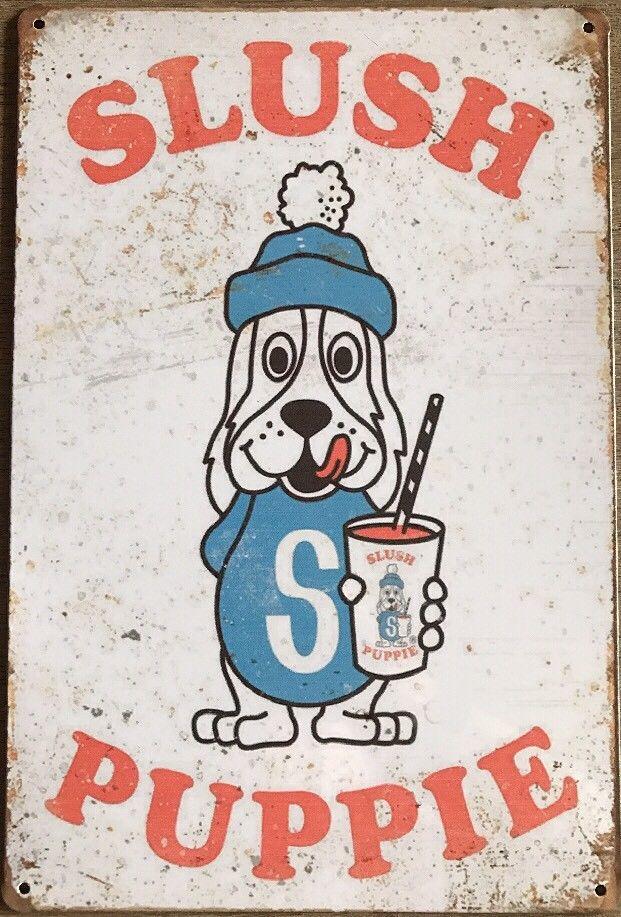 Slush Puppie Garage Rustic Vintage metal sign 20 x 30 cm free postage - TinSignFactoryAustralia
