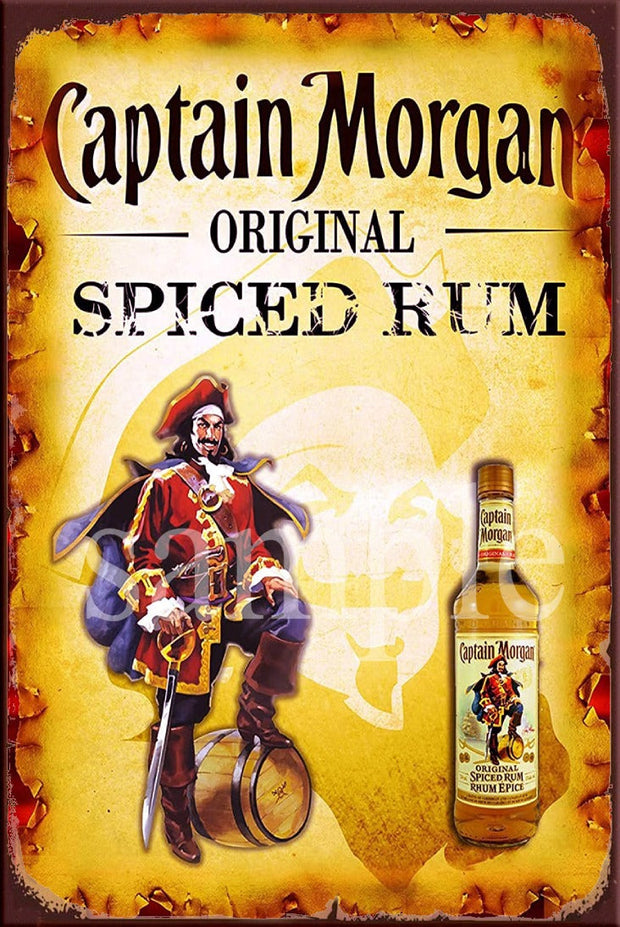 SPICED MORGAN Retro/ Vintage Wall Art Home Décor, Shed-Garage and Bar Tin Metal Sign