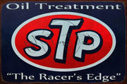 OIL TREATMENT-STP Retro/ Vintage Tin Metal Sign, Wall Art Home Décor, Shed-Garage, and Bar