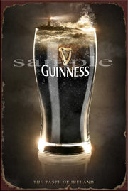 TASTE OF IRELAND Retro/ Vintage Wall Art Home Décor, Shed-Garage and Bar Tin Metal Sign 