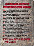 TEN REASONS WHY Retro/Vintage Metal Plaque Sign Style Man Cave Garage Work Office