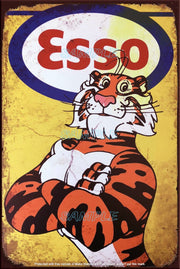 THE ESSO Retro/ Vintage Tin Metal Sign Man Cave, Wall Home Décor, Shed-Garage, and Bar