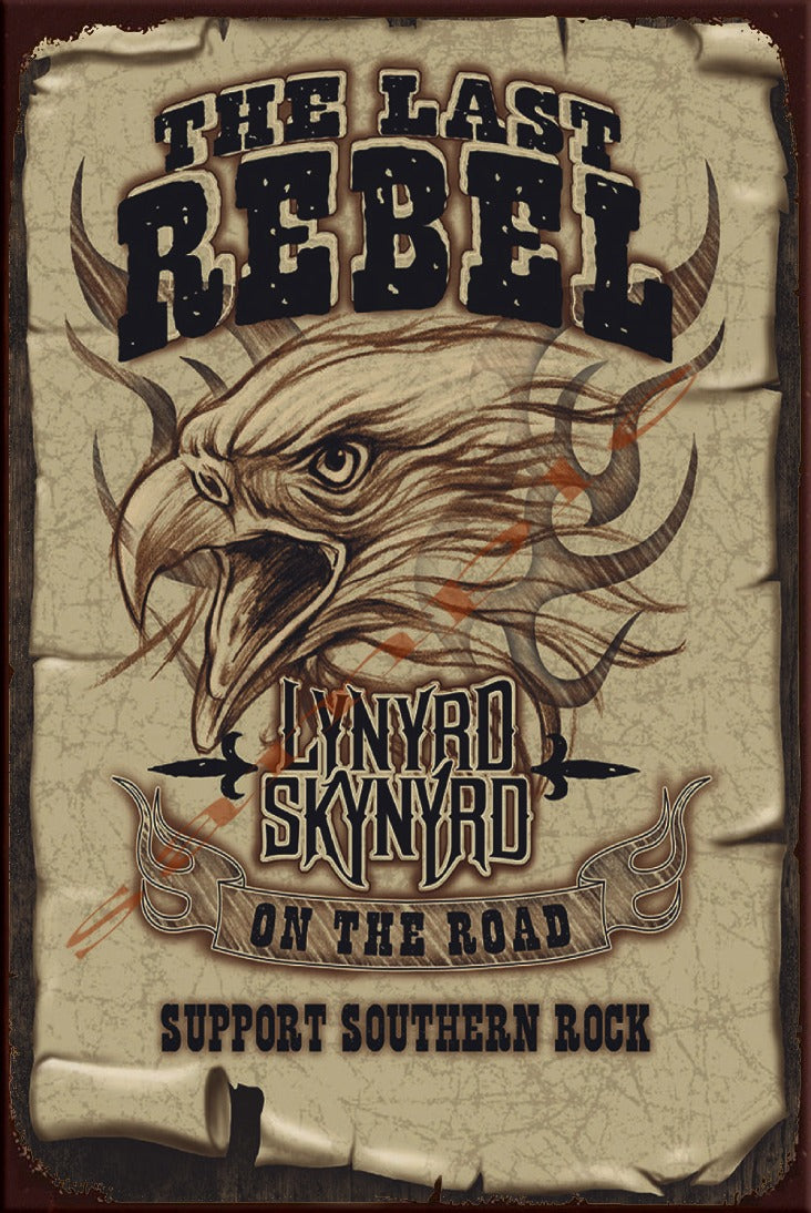 THE LAST REBEL Retro/ Vintage Wall Home Décor, Shed-Garage and Bar Tin Metal Sign