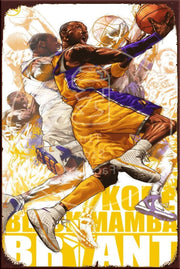 THE MAMBA PORTRAIT Rustic Look Vintage Shed-Garage and Bar Man Cave Tin Metal Sign
