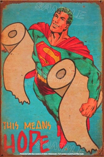 THIS MEANS HOPE Retro/ Vintage Tin Metal Sign Man Cave, Wall Home Décor, Shed-Garage, and Bar