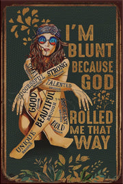 UNIQUE ENOUGH Retro/ Vintage Tin Metal Sign Man Cave, Wall Home Décor, Shed-Garage, and Bar