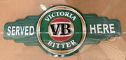 VB-VICTORIA BITTER LOGO Metal Sign 14W x 38.5H cm Free Postage