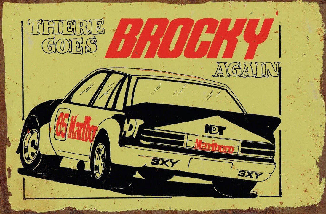 Brocky wins again metal sign 20 x 30 cm free postage - TinSignFactoryAustralia