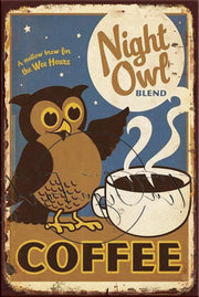 WEE HOURS Retro/ Vintage Tin Metal Sign Man Cave, Wall Home Décor, Shed-Garage, and Bar