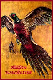 WINCHESTER PHEASANT HUNTING Novelty Retro/ Vintage Tin Metal Sign Man Cave, Wall Home Decor, Shed-Garage, and Bar