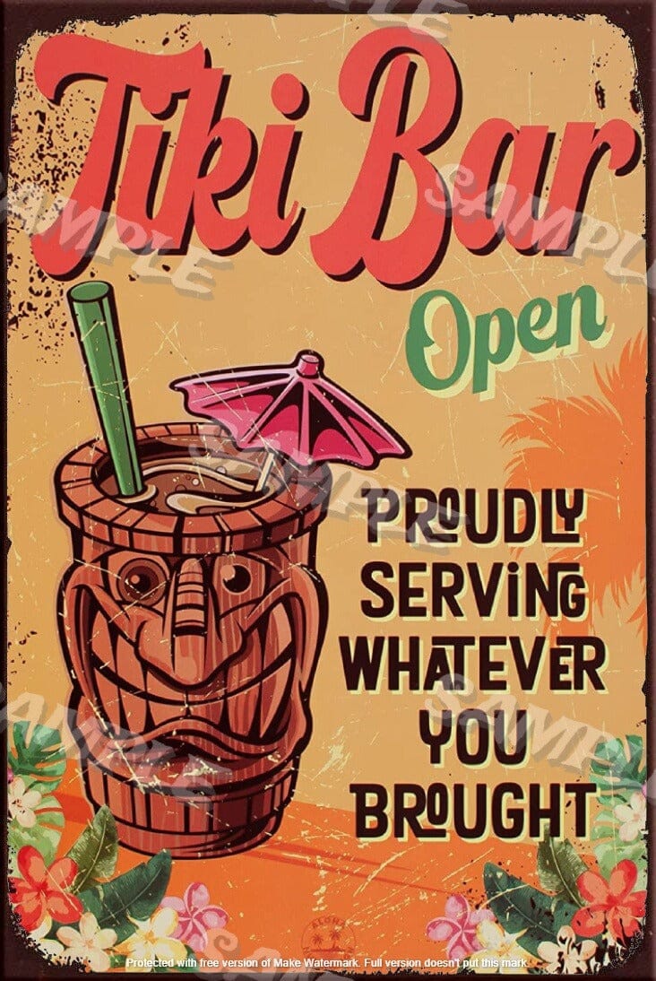 WHATEVER YOU BROUGHT Retro/ Vintage Tin Metal Sign Man Cave, Wall Home Décor, Shed-Garage, and Bar