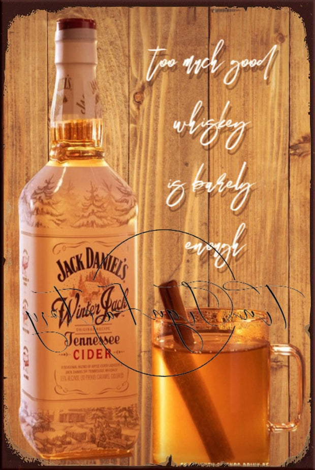 WINTER JACK Retro/ Vintage Tin Metal Sign, Wall Art Home Décor, Shed-Garage, and Bar