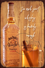 WINTER JACK Retro/ Vintage Tin Metal Sign, Wall Art Home Décor, Shed-Garage, and Bar