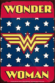 WONDER STAR Retro/ Vintage Tin Metal Sign Man Cave, Wall Home Décor, Shed-Garage, and Bar