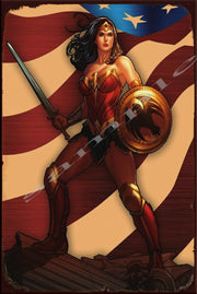 WONDERWOMAN Retro/ Vintage Wall Home Décor, Shed-Garage and Bar Tin Metal Sign