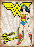 WONDER WOMAN Retro/Vintage Metal Plaque Sign Style Man Cave Garage