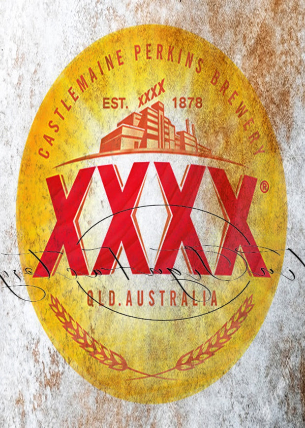 XXXX QLD AUSTRALIA Retro/ Vintage Tin Metal Sign, Wall Art Home Décor, Shed-Garage, and Bar