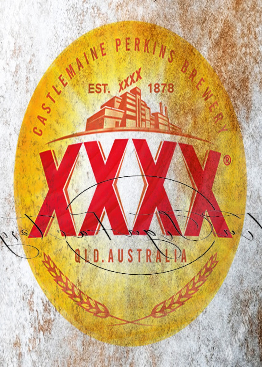XXXX QLD AUSTRALIA Retro/ Vintage Tin Metal Sign, Wall Art Home Décor, Shed-Garage, and Bar
